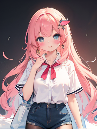 【时尚搭配：黑色打底衫的百变魅力——以清新少女感为主题的设计方案】